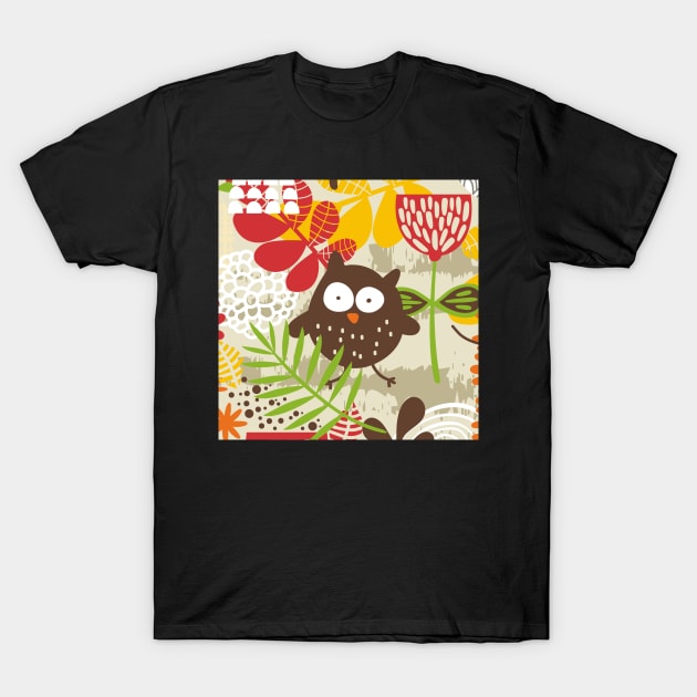 standard of flowers and birds T-Shirt by alexrow